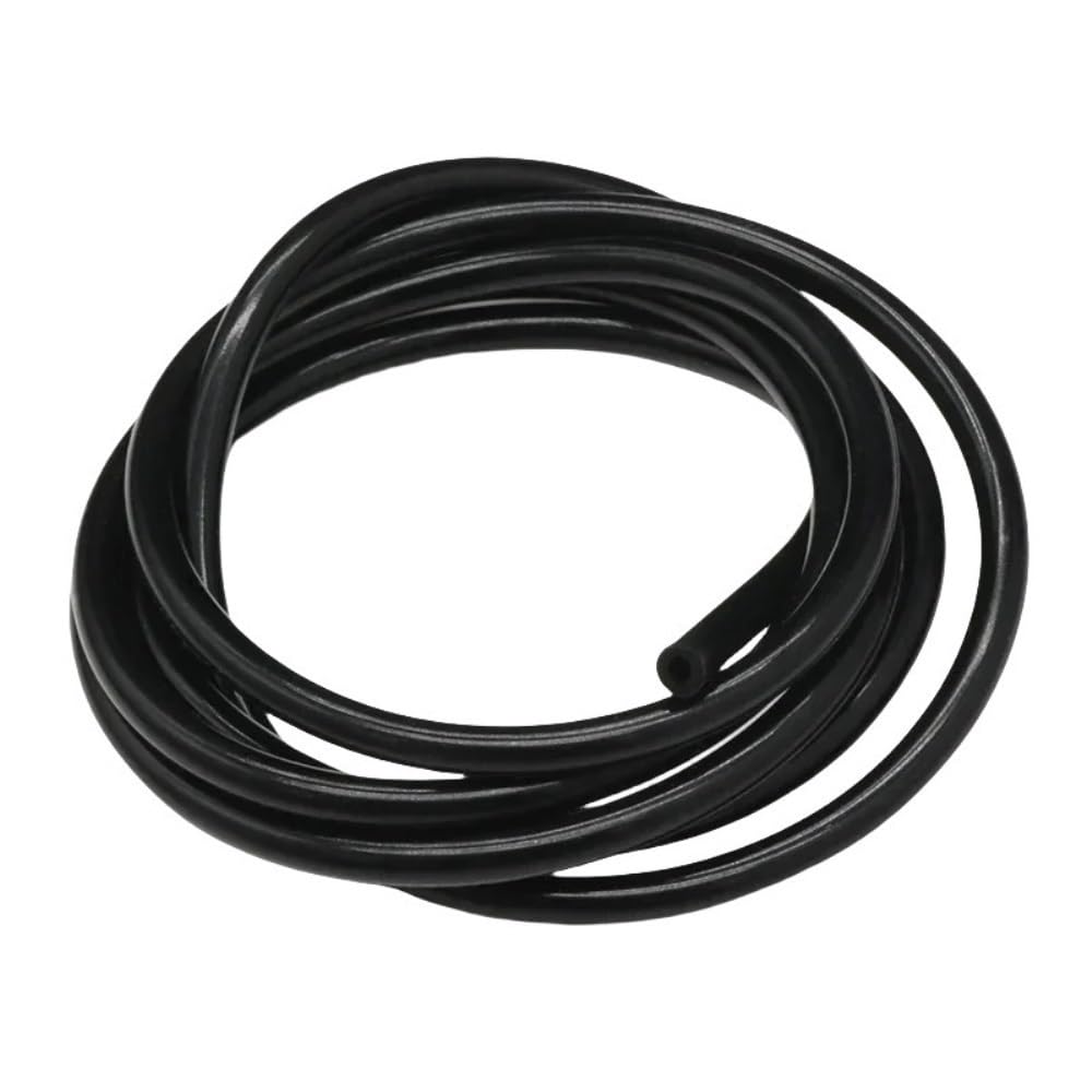 Gohapy Black Rubber Strip 1 Piece Silicone Water Resistance Tube, Flexible Rubber Soft Pipe Id 5Mm 4Mm 3Mm For Architecture(,5Meters*0.5Mm*1Mm)