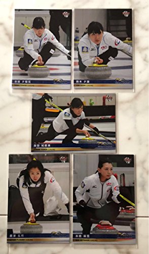 5枚セット BBM 2017 カード カーリング女子 藤澤五月 吉田知那美 本橋麻理 吉田夕梨花 鈴木夕湖 平昌オリンピック