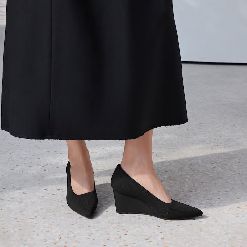 VIVAIA Deborah Pointed-Toe Women Stress Free Wedge Heels2