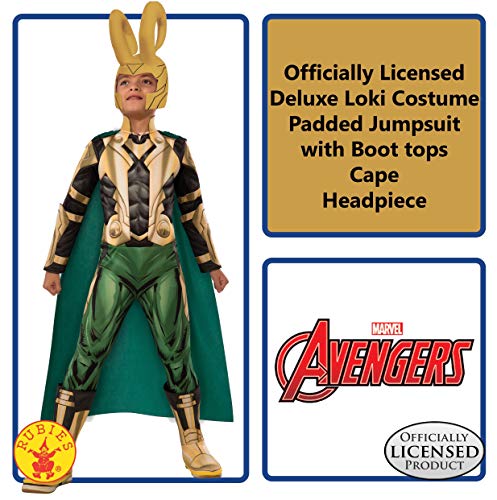 Avengers Assemble Loki Deluxe Costume, Child's