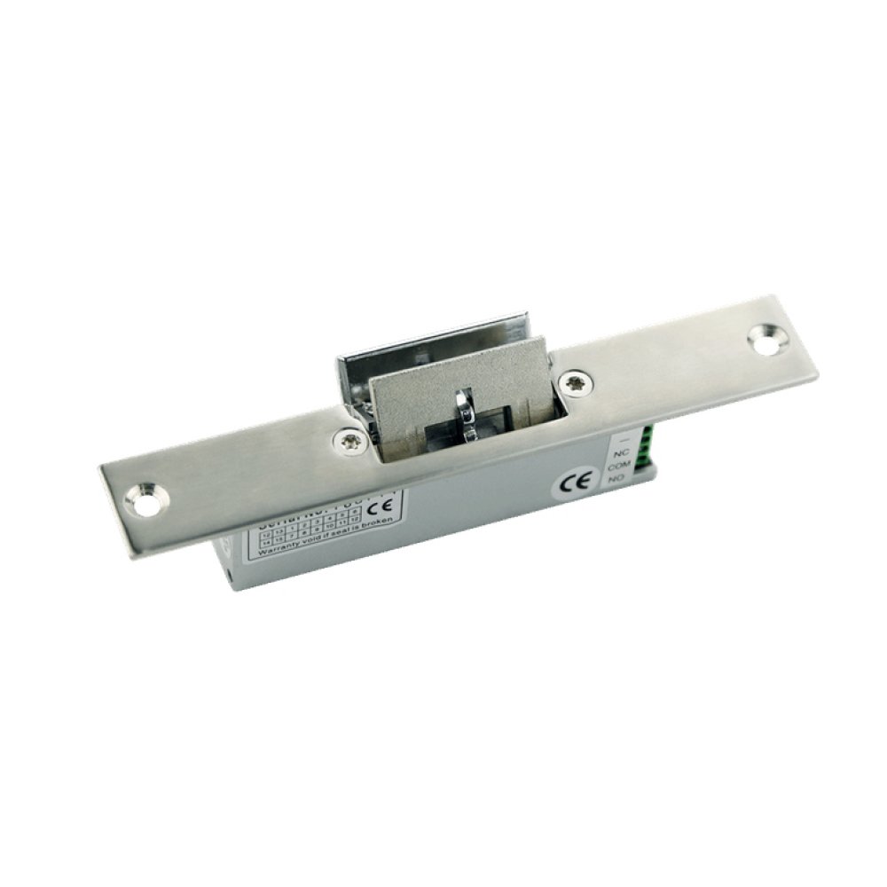 MX Electric Strike Lock for Glass Doors – Fail-Safe, Stainless Steel Construction, Compatible with Frameless & Framed Glass Doors, 12V DC Access Control Lock for Home, Office & Commercial Security-image-1