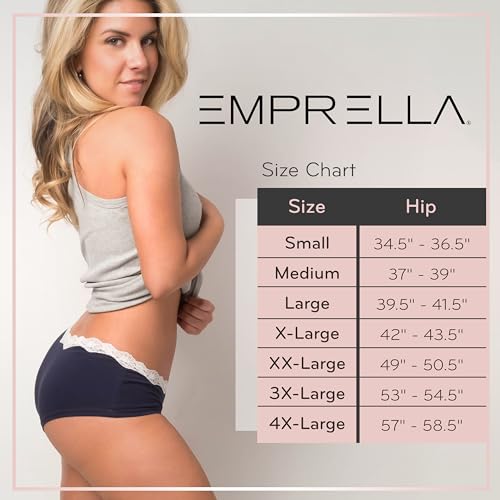 Image of Emprella Cotton Underwear for Women, Seamless Women's Underwear Pack, Cheeky Hipster Panties
