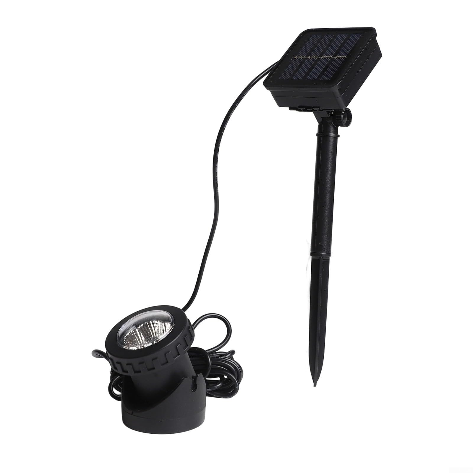 TONIXY Solar Pond Lights Adjustable Solar Powered Underwater Landscape Spotlight With IP68 Waterproof Rating For Garden Pathway Landscape And Underwater Use, Black(1)