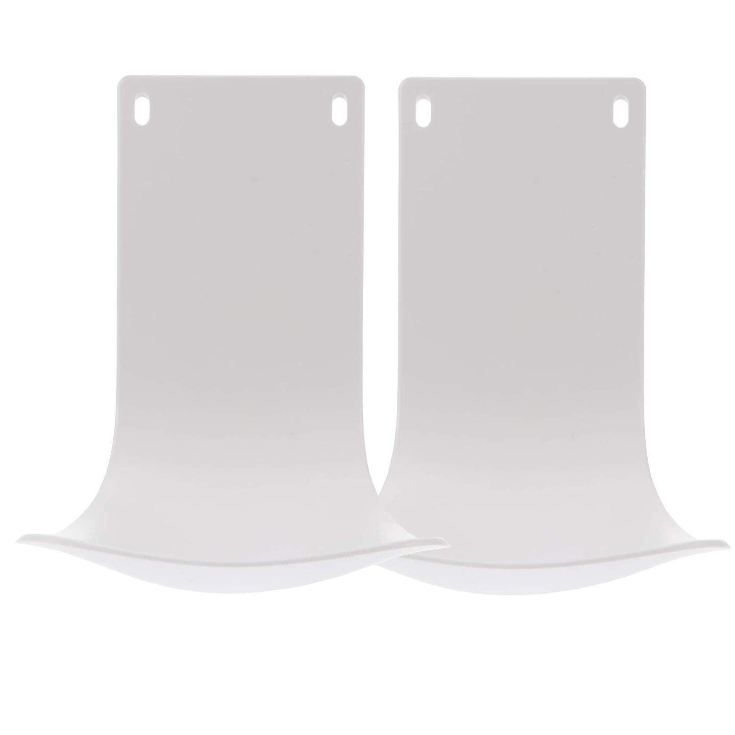 2PCS Wall Mounted Soap Dispenser Drip Tray, Stand, Bracket, Water Tray,Detergent Cup Holder,Prevent Dripping and Spraying (White)