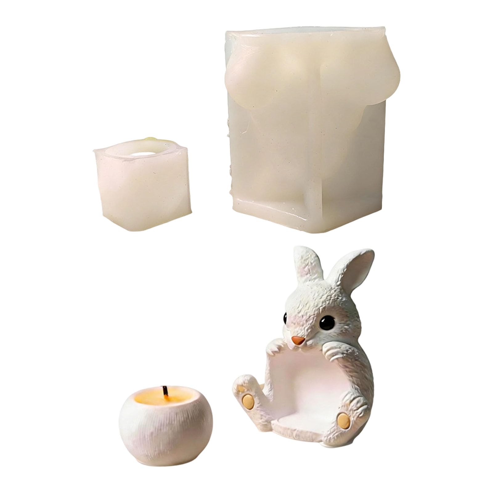 Jazuaiao Sturdy Rabbits Holder Silicone Easy to Cleaning and Flexible for Creative Projects Supplies