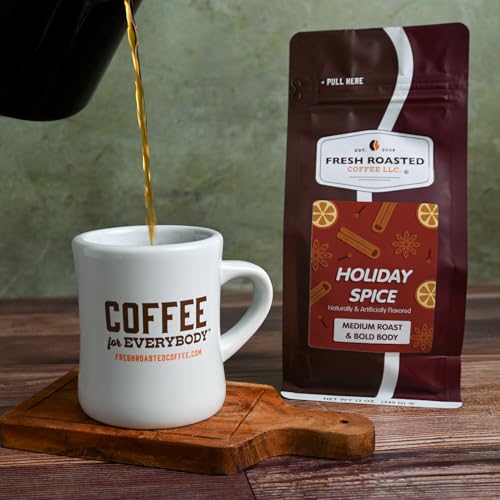 Image of Fresh Roasted Coffee, Holiday Spice Flavored Drip Ground Coffee, Medium Roast, Kosher, 12 oz