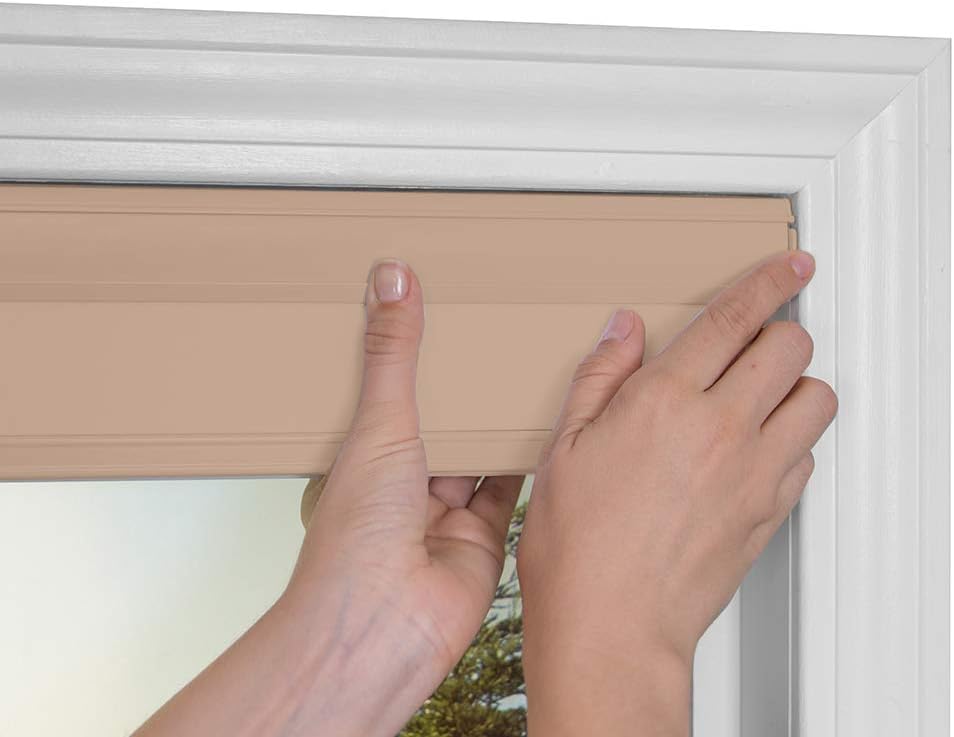 Redi Shade Custom Cordless Cellular Blackout Shades, Cream, 22 1/2 in x 72 in