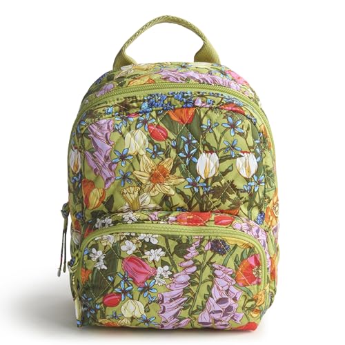Vera Bradley Mochila Banbury de algodón prémium para mujer, Ramo de pradera, Talla única