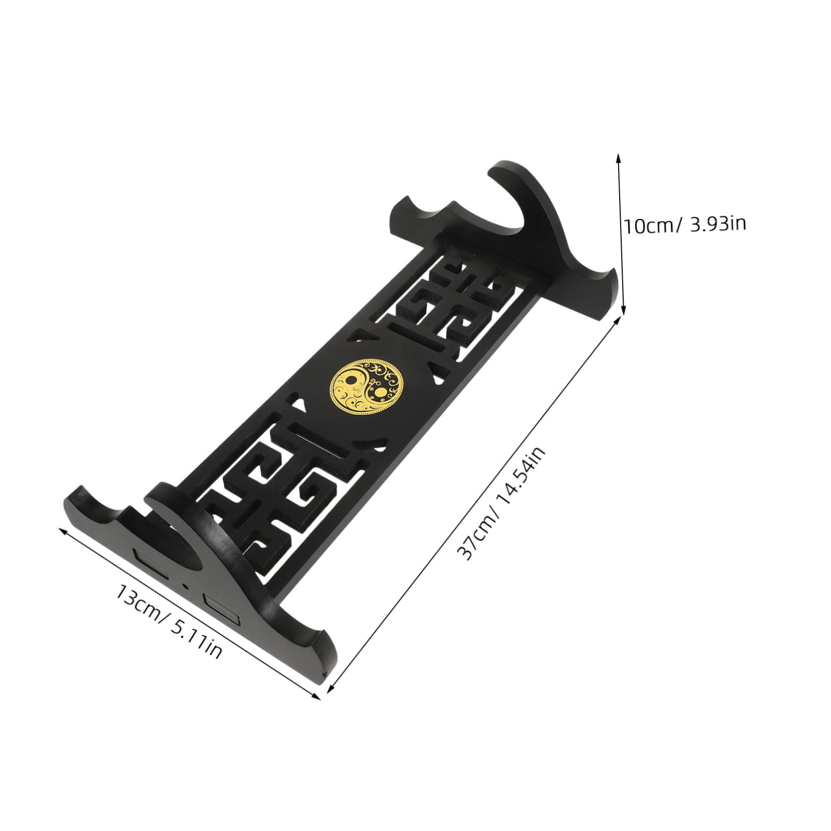 LIOOBO Sword Stand Wall Sword Holder Sword Display Stand Sword Holder Wall Mount Sword Hangers for Wall Sword Holders Wall Mount for Sword Vertical Sword Holder Wooden Black