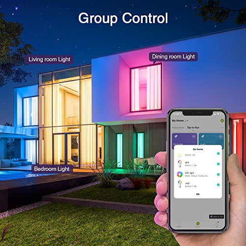 Ghome Smart Light Bulbs, A19 E26 Color Changing Led Bulb Works With Alexa, Google Home, App & Voice Control, 2.4Ghz Wifi Only, 800 Lumens, Dimmable Rgb Warm White 2700K Smart Home Lighting, 6 Pack #TOP7