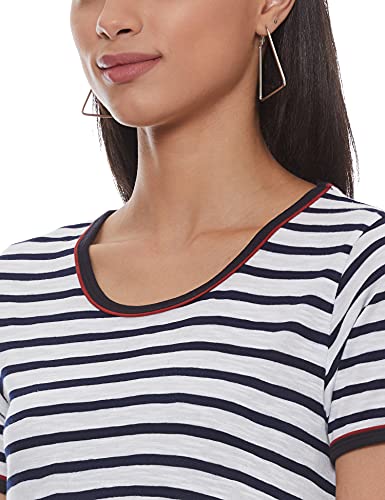 Image of A.T.U.N. (ALL THINGS UBER NICE) Womens Printed Cotton Round Neck Knee Length Regular Dress