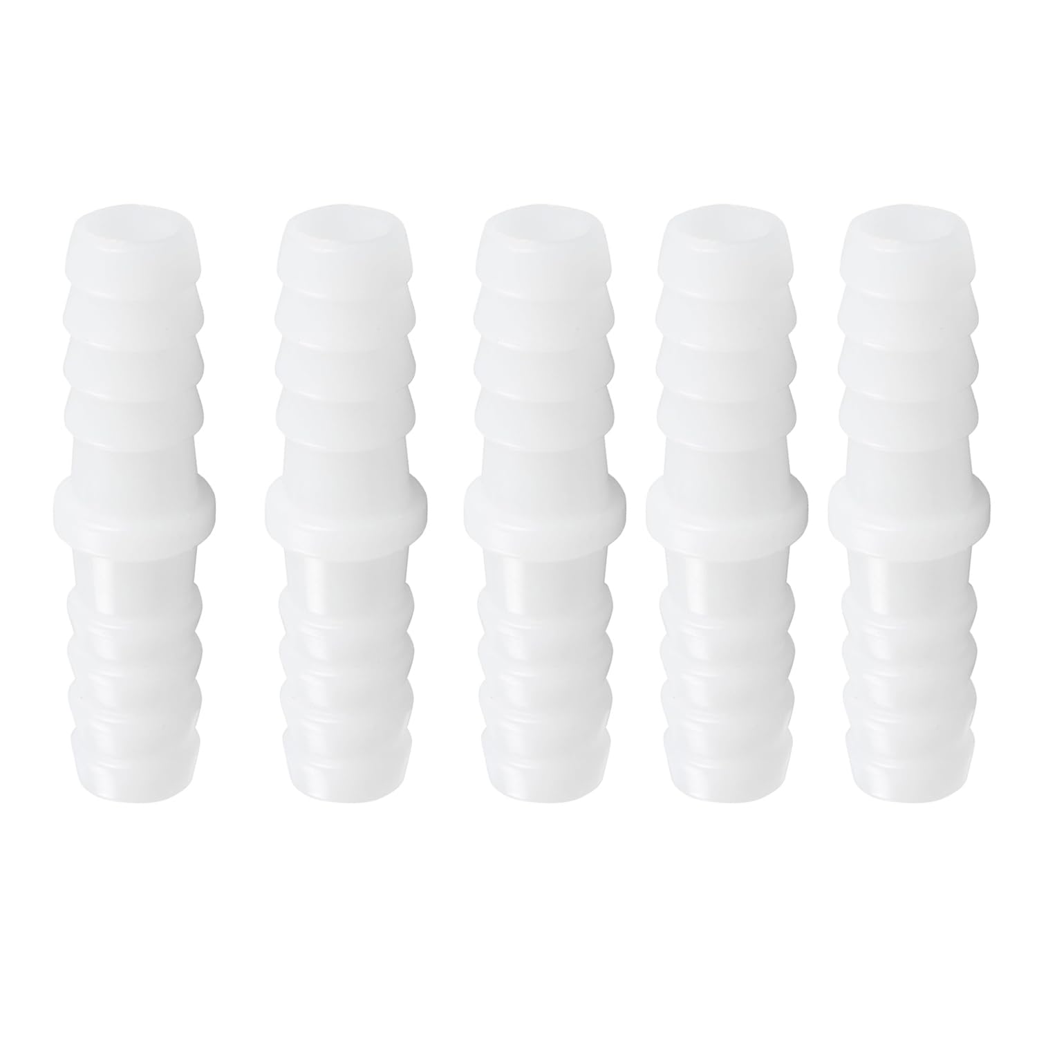 Skypro 12Mm-12Mm 5Pcs 5Packs Plastic Hose Barb Fitting,12Mm X 12Mm Barbed Splicer Mender Joint Adapter Union Fitting
