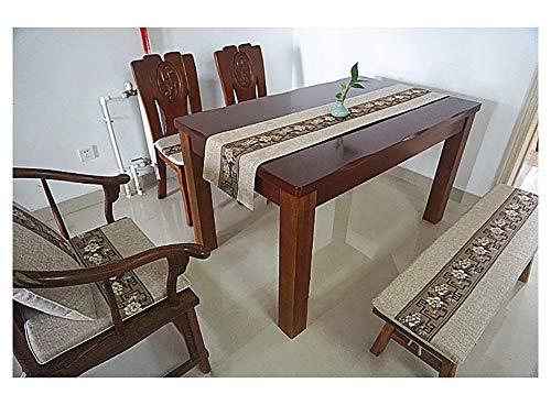 Coussinets De Chaise De Salle à Manger Rectangle Éponge Épaissir Confortable de 180cm - 7
