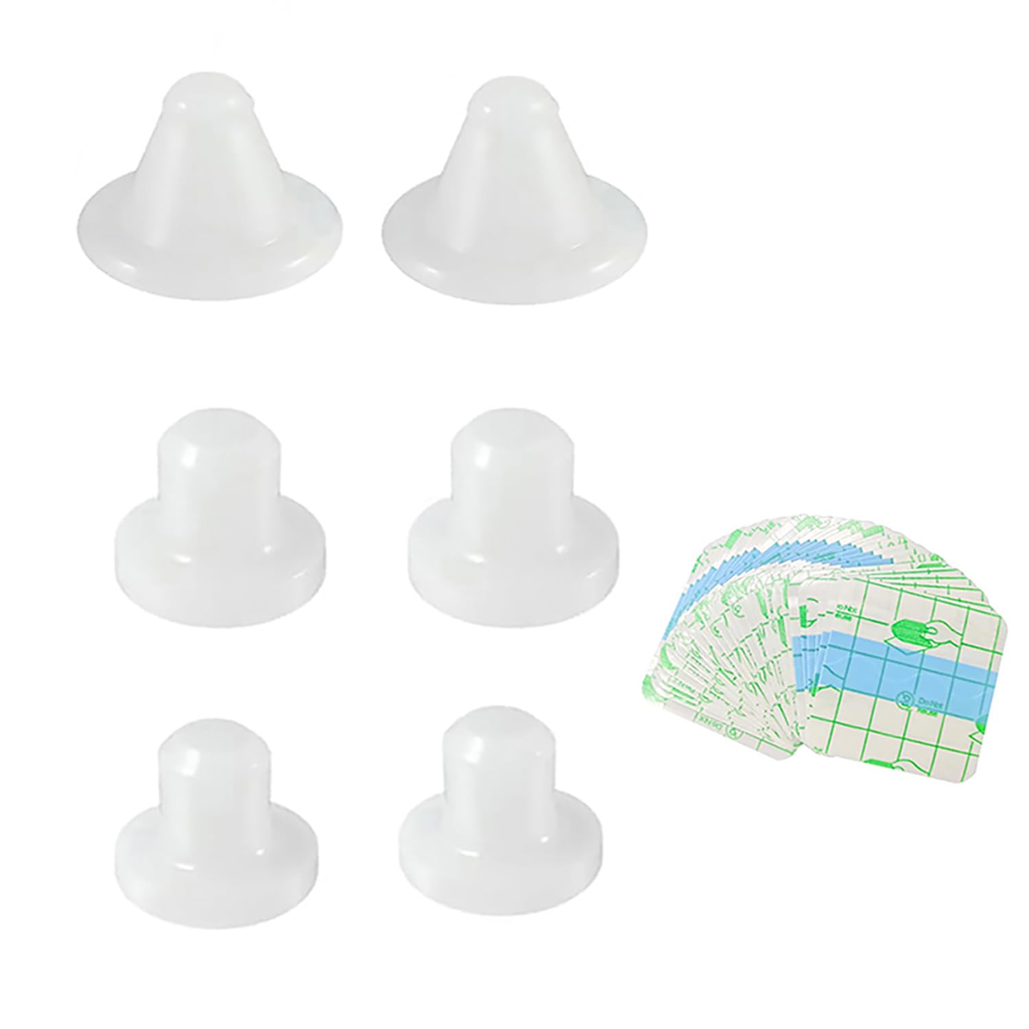 6 Piezas Tapones Para Ombligo De Silicona Suave, 6 Unidades + Cinta Adhesiva Para Adultos, Para Recuperación Postoperatoria, Tratamiento De Hernias Umbilicales Y Liposucción