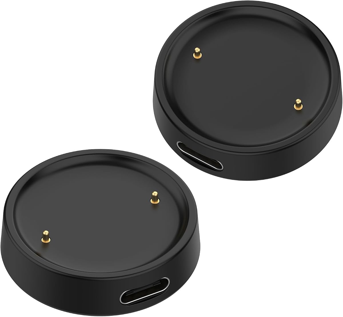 Paquete de 2 bases de carga compatibles con Amazfit Bip 6/Active 2 Square/Active 2 Sport Smart Watch Fitness Tracker cargador accesorios sin cable