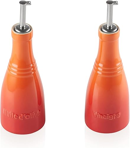 Miniatura 2 de Le Creuset Juego de aceite y vinagre de gres, llama naranja