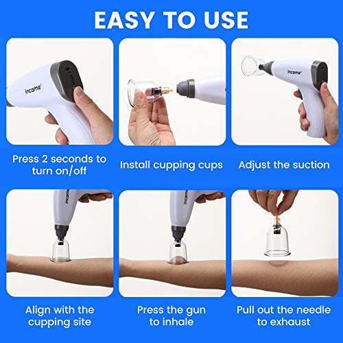 Scienlodic 12Pcs Cupping Set,Electric Cupping Therapy Set With Pump,Professional Vacuum Cupping Suction Cups Portable One-Key Start, Body Massage Pain Relif For Home, Salon Use #TOP4