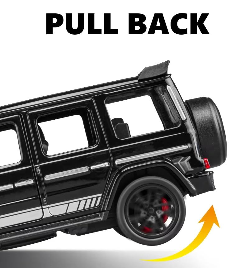Image of Diecast G-Wagon Car Toy - 1:36 Scale Alloy Mercedes AMG G63 Pull-Back Model, Off-Road Vehicle Toy for Kids & Collectors, Gift for Boys & Car Enthusiasts (Color As Per Stock)