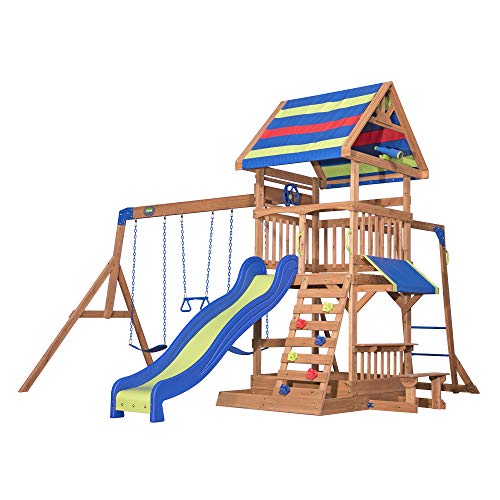 Beach Front All Cedar Wooden Swing Set
