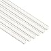 Produktbild GINOVO 6pcs 180mm*8mm Glas-Strohhalme , 3pcs Reinigungsbürste, Gebogen , Handgefertigt , Gesund , Wiederverwendbar , Umweltschonend (Gerade 180mm*8mm, Klar)