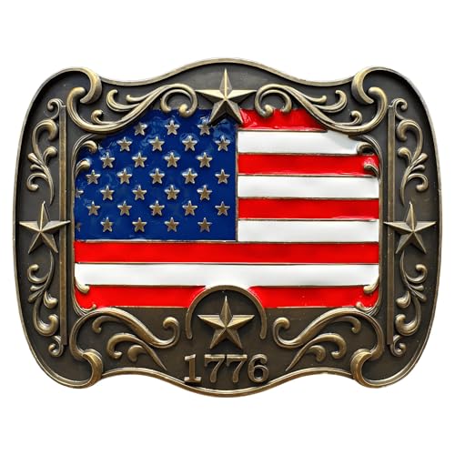 Cowboy Belt Buckle for Men Women Vintage Rodeo Texas Map 1836 Longhorn bull Western Belt Buckles