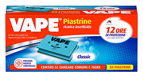 VAPE Anti-Moskito-Plättchen für elektrische Diff.Elettrico Classiche – 6 Boxen à 30 Stück