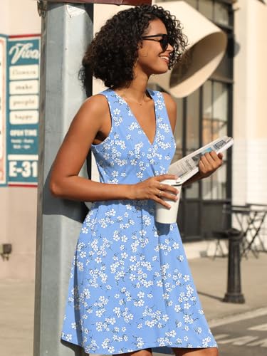 Image of CATHY 2026 Womens Casual Dress Summer Sleeveless Dresses V Neck Wrap Sexy Sundress with Pockets S-2XL