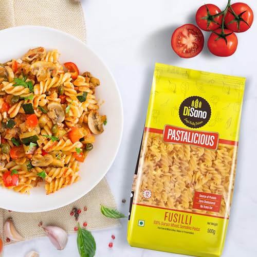 Image of DISANO Pastalicious 100% Durum Wheat Fusilli Pasta, 500 Gram (Pack of 2)