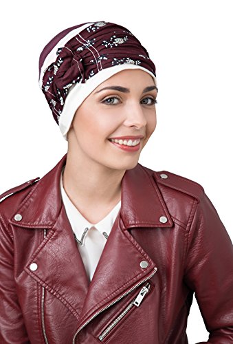 NJ CREATION Lounia Prune/Écru