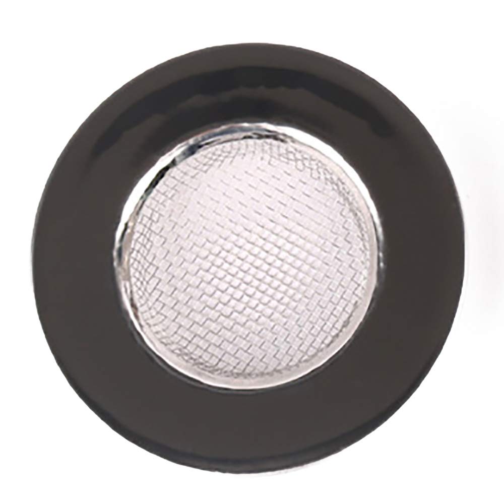 Voanzo Black,Silver 3Pcs Stainless Steel Sink Strainer Kitchen Sink Drain Filter Thickened Edge Drain (7.5Cm)