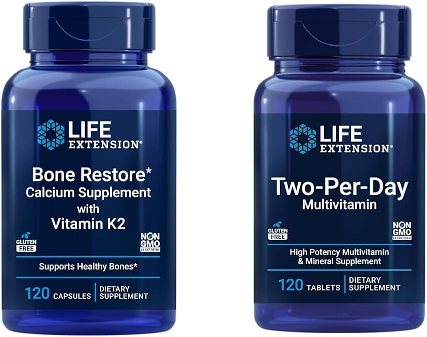 Life Extension Bone Restore + Vitamin K2 Vitamins