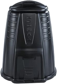 Outdoor Garden Compost Bin 220L, Strata GN332 Cylindrical Composter with Hatch Door