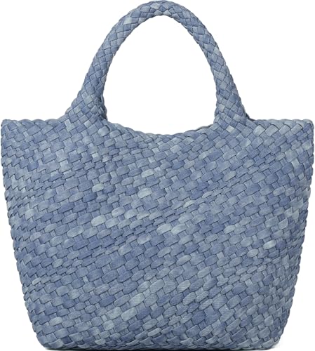 Image of Vegan Leather Purses for Women, Handmade Purses and Handbags Summer Beach Travel Tote Shoulder Bag | WOVEN