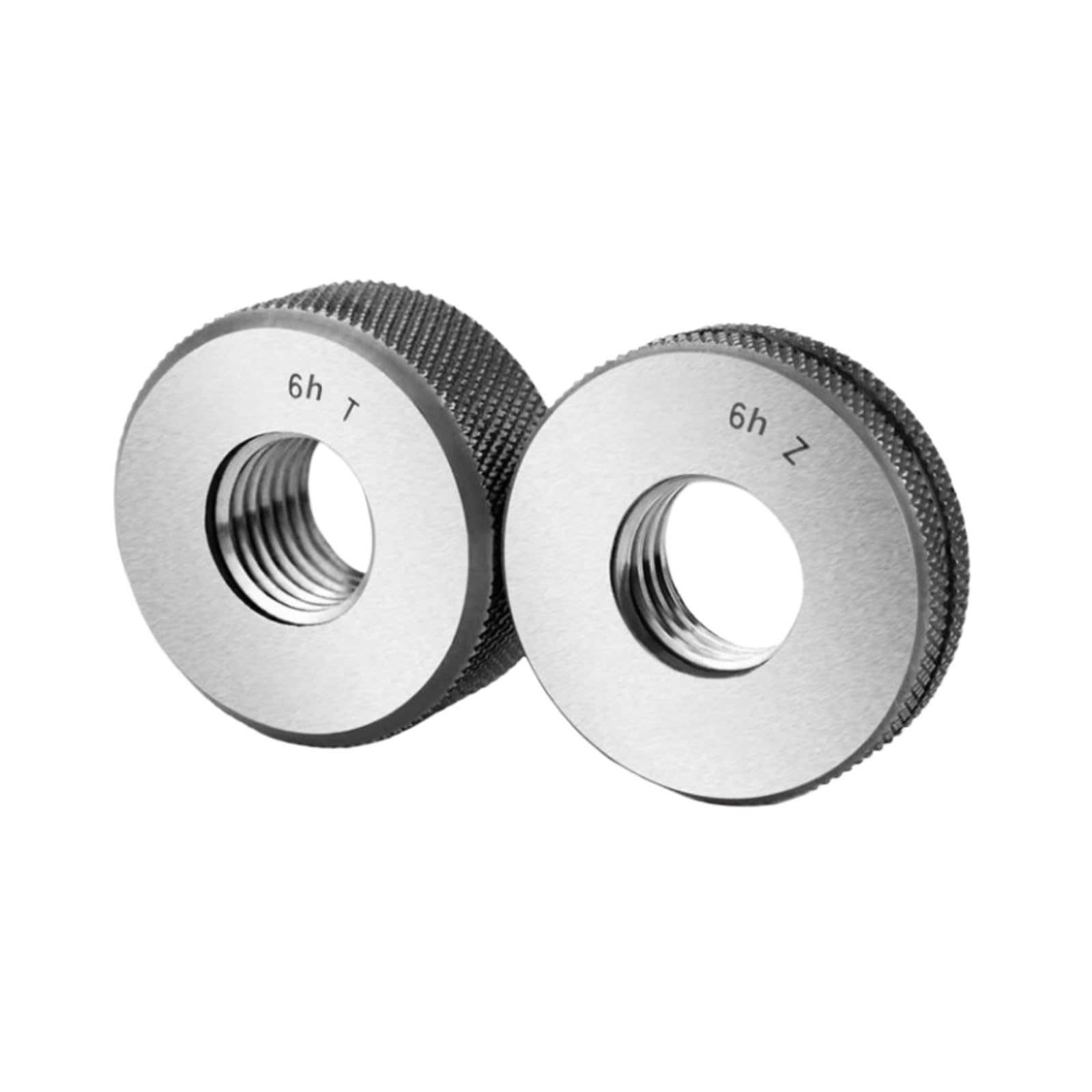 HKEJSJWA 2pcs/set 6h Metric Thread Ring Gauge, M10X1.25, M11X1.25, M12X1.25, M13X1.25, M14X1.25, M15X1.25, M16X1.25, M17X1.25, 18X1.25, M19X1.25 Measure Tool(M17*1.25 6h)