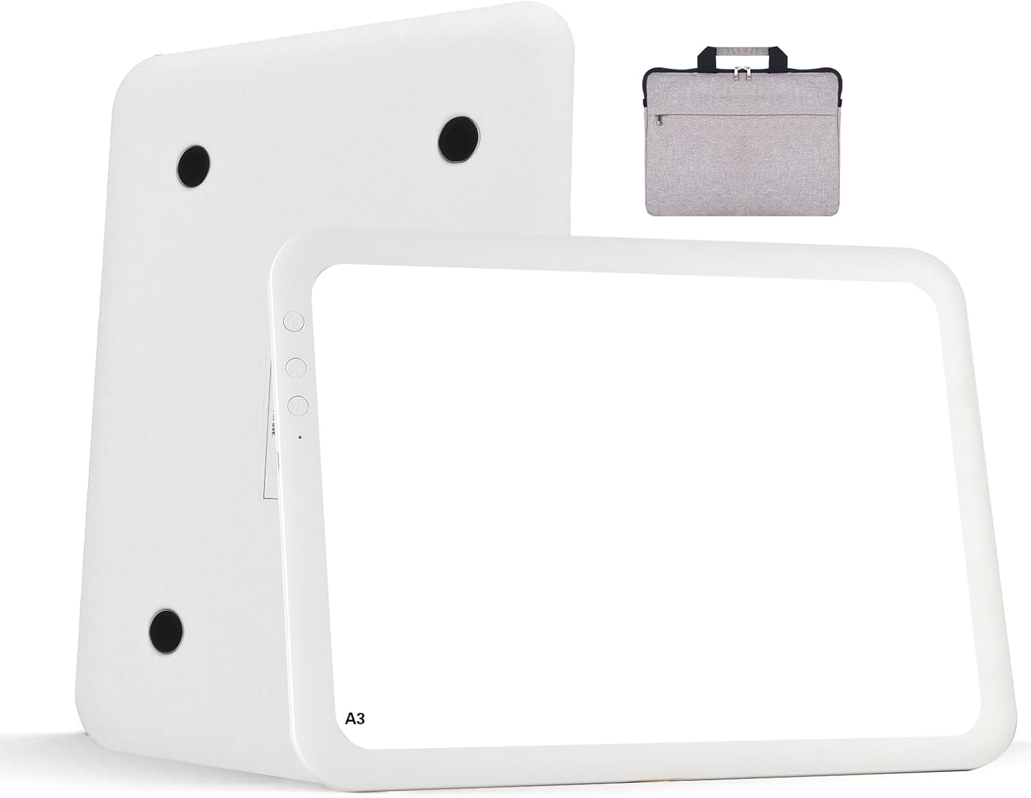 KEIWRLIGHT A3 Rechargeable Light Board For Tracing - Portable Thin Tracing Pad 3 Colors Light Stepless 6 Level Brightness Light Table, Light Board For Diamond Painting Sketching For Kids Adults W/Case