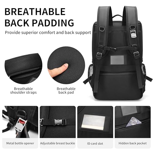 Image of Rabjen DJ Backpack for Club Gigs, DJ Mixer Case Compatible with Pioneer DJ DDJ-REV1, DJ Controller, Novation Launchkey 37 Key Keyboard and More Equipment
