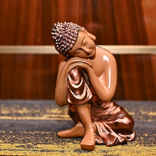Image of ZAICUS 6 Inch Resting Buddha Statue ? Calm Buddha Decor for Home, Meditation Spaces, Yoga Rooms, Office, Garden, Idea