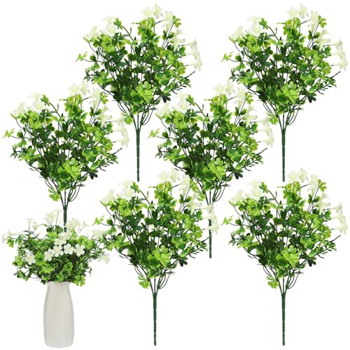 6 Bunch St Patricks Day Decoration Artificial Shamrock Plant Shamrock Pick Faux...
