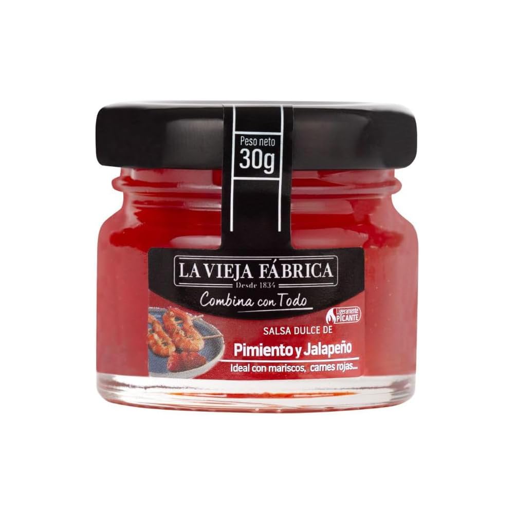 La Vieja Fábrica | Surtido salsa COMBINA CON TODO | Pack de 3 | Pimiento y Jalapeño | Mango y Cebolla | Tomate y Pimiento