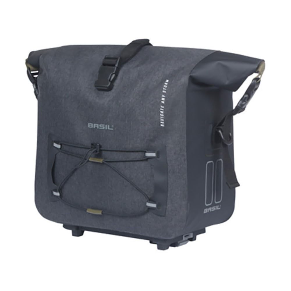 Basil Navigator Storm Gepäckträgertasche - MIK inkl. - Wasserdicht - Schwarz