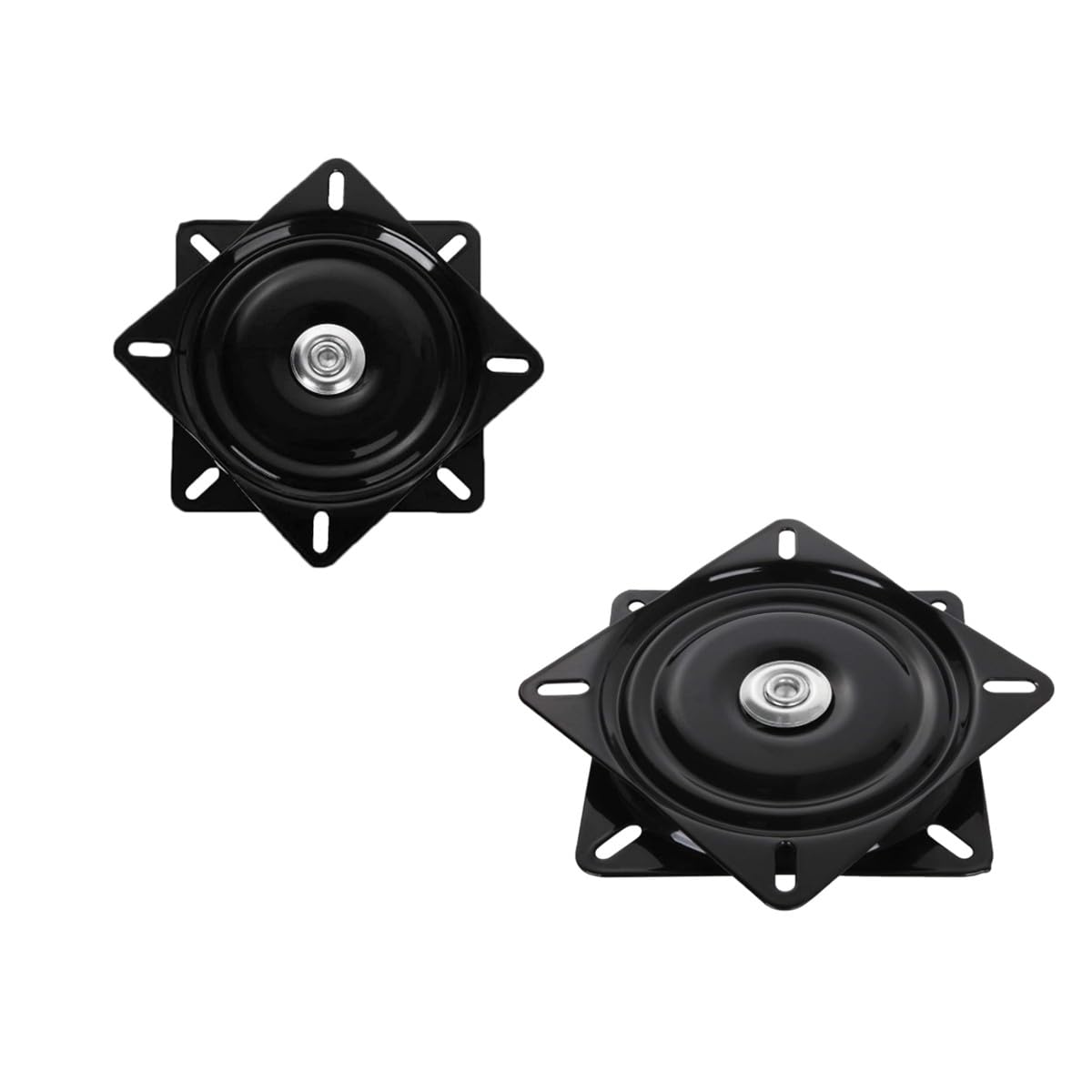 Base pivotante à 360 degrés avec roulements à billes robustes pour assises - Lot de 2
