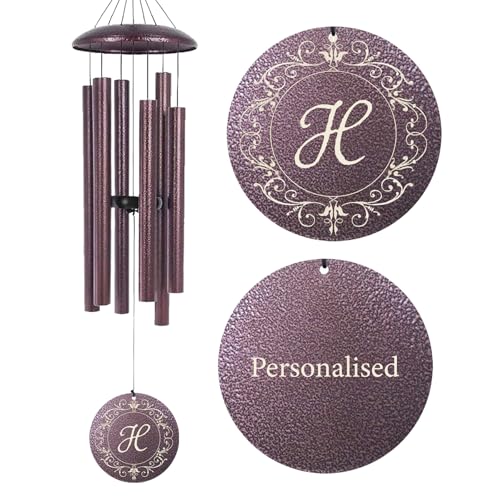 Image of Personalized Wind Chimes Gifts for Memory Sympathy Retirement Birthday Wedding Family, 30 /36 /45 inch Wind Chimes for Loss Gifts for Friend Mom Dad, Garden Decoration