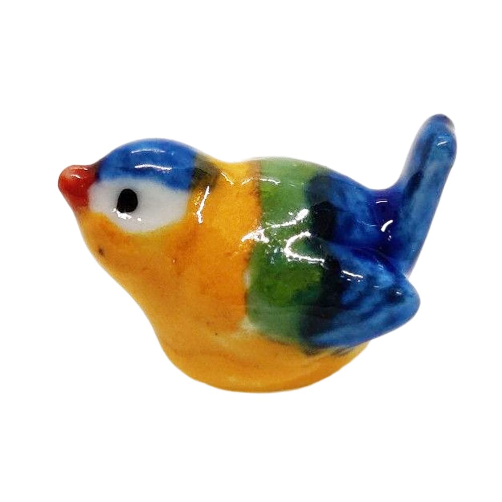 Domek dla lalek miniatury ceramiczne dziecko niebieski ptak FIGURKA zwierzęta wystrój autorstwa ChangThai Design