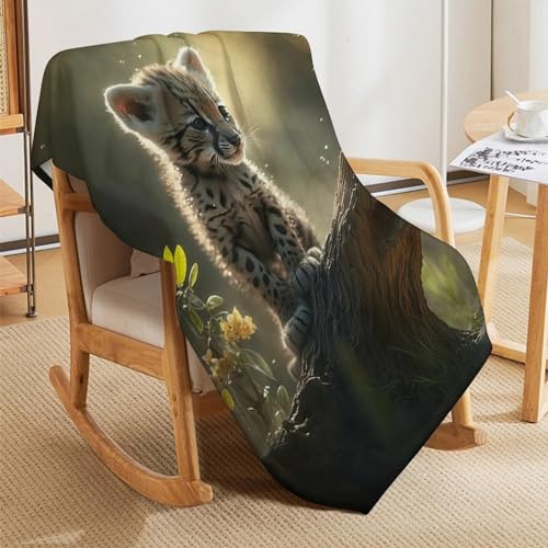 Couverture léopard haut de gamme en flanelle douce pour grand sofa - 8