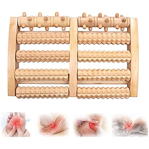 JADE KIT Wooden Foot Massager Roller, Dual Foot Massage Roller for Relief Tired Feet, Pain and Plantar Fasciitis, Massage Tools for Women and Men Cover