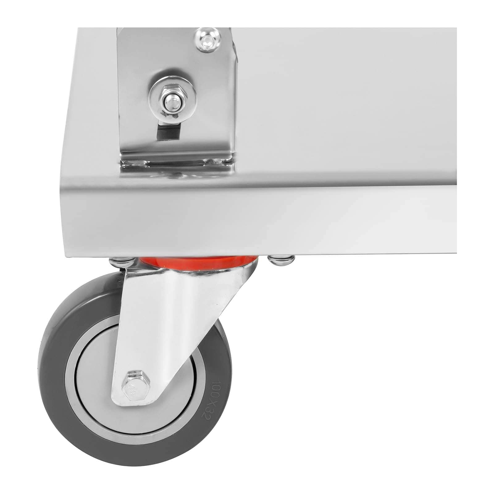 Royal Catering Chariot à Plateaux Chariot de Transport RCFT -1 (82x52x94cm, capacité de Charge 330 kg, Hauteur Quand replié 26 cm, épaisseur de la poignée 25 mm, INOX)