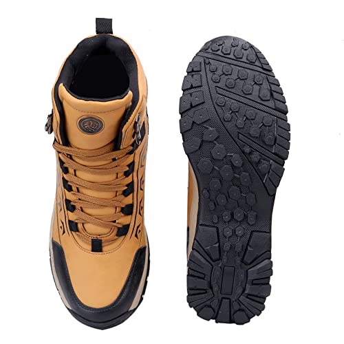 Image of Bacca Bucci Deodar 6 inches Riding Boots for Mountaineering Backpacking Hiking and Trekking