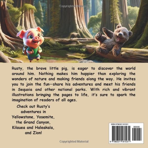 Rusty Goes Hiking, Sequoia: A Little Pig Explores America's National Parks - Image 2