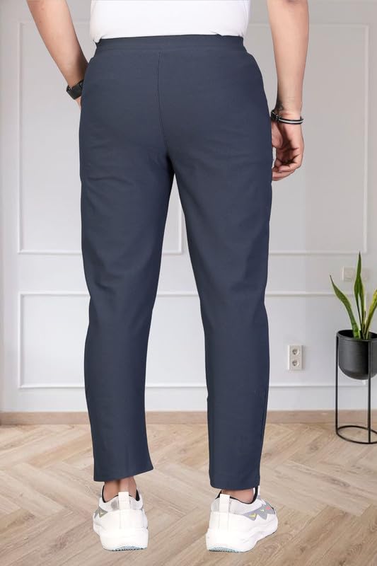 Image of HOODMASTER Men's Polyester Blend Track Pant with Drawstring Classic Style Regular Fit Solid Pattern and Standard Length | Mens Casual Daily Use Track Pants | Soft Fabric Modern Casual Track Pant