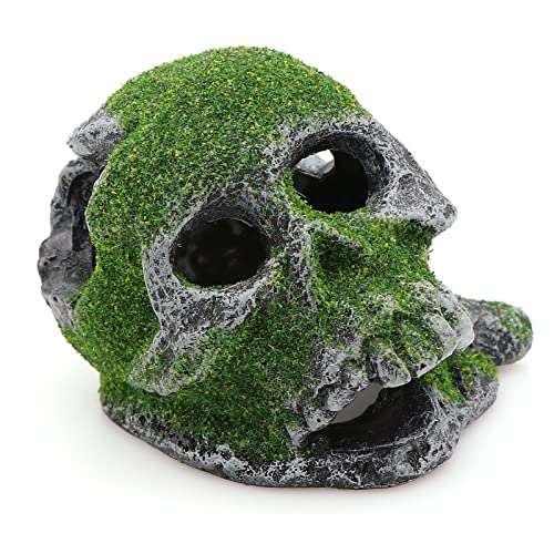 AQUA KT Aquarium Primaten Schädel Totenkopf Skelett Modell Fische Höhle für Aquarium Fisch Landschaft Dekoration
